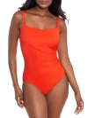 Miraclesuit Rock Solid Starr Underwire One-piece Swimsuit In Arancio