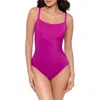Miraclesuit Rock Solid Starr One Piece Swimsuit In Purple