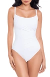 Miraclesuit Rock Solid Starr Underwire One-piece Swimsuit In White