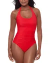 Miraclesuit Rock Solid Utopia One Piece Swimsuit In Red