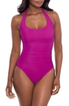 MIRACLESUIT MIRACLESUIT® ROCK SOLID UTOPIA ONE-PIECE HALTER SWIMSUIT