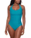 Miraclesuit Rock Solid Utopia One Piece Swimsuit In Blue