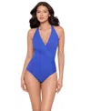 Miraclesuit Rock Solid Wrapsody One-piece Swimsuit In Blue