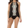 Miraclesuit Samsara Peephole Tankini Top In Black/ White