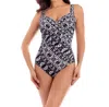 Miraclesuit Underwire One Piece Swimsuit In Black White