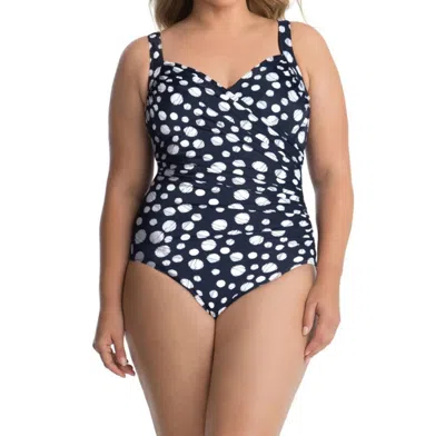 Miraclesuit Sanibel One Piece Swimsuit - Plus In Dot's Hot In Multi