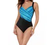 Miraclesuit Sanibel Surplice Underwire One Piece Swimsuit In Cabana Chic In Multi