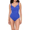 Miraclesuit Plus Size Sanibel One-piece Swimsuit In Blue