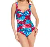 Miraclesuit Saxon Underwire One Piece Swimsuit In Rose In Multi
