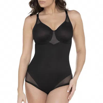 Miraclesuit Sexy Sheer Shaping Bodysuit In Black