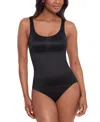 Miraclesuit Shapewear Women's Comfy Curves Scoop Neck Shaping Tank 2513 In Black