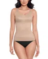 Miraclesuit Shapewear Women's Comfy Curves Shaping Cami 2512 In Warm Beige