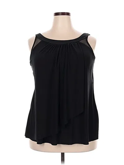 Pre-owned Miraclesuit Sleeveless Blouse In Black