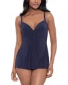 Miraclesuit So Riche Marina Tankini Top In Blue