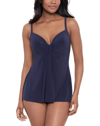 Miraclesuit So Riche Marina Tankini Top In Blue