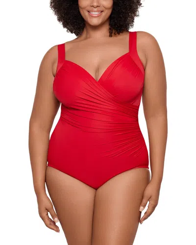 Miraclesuit Solid Sanibel One-piece In Red