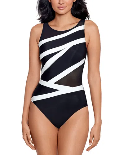 Miraclesuit Spectra Somer Pointe One Piece Swimsuit In Black