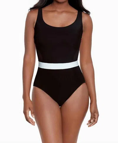 Miraclesuit Spectra Somerland One Piece Swimsuit In Black/white