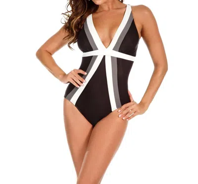 Miraclesuit Spectra Trilogy One Piece Swimsuit In Black