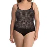 Miraclesuit Spot On Fauxkini One Piece Swimsuit - Plus In Black/ White