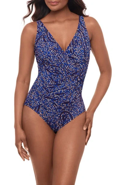 Miraclesuit ® Spotlight Oceanus One-piece Swimsuit In Plum Multi
