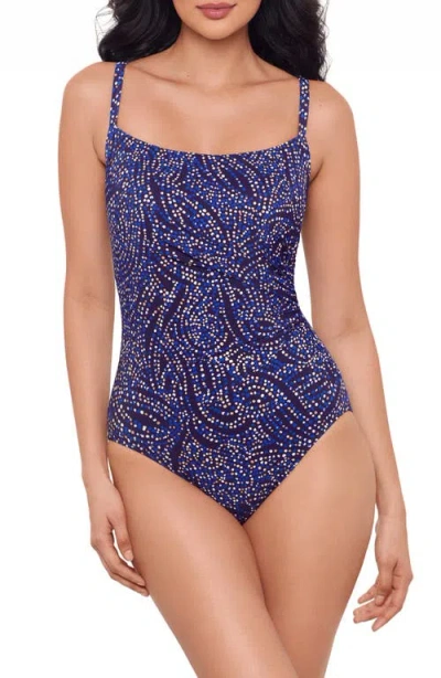 Miraclesuit ® Spotlight Starr One-piece Swimsuit In Plum Multi