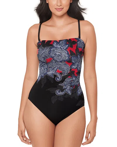 Miraclesuit Steel Magnolias Avanti One Piece Swimsuit In Black