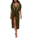 Miraclesuit Swim Cover-up Kimono In Green