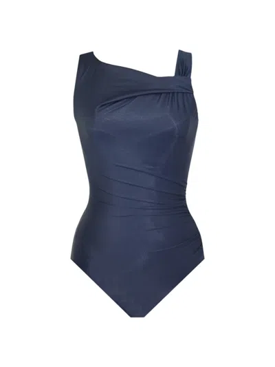 Miraclesuit Swim Women's Avra Twisted One-piece Swimsuit In Midnight
