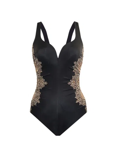 Miraclesuit Swim Women's Cappadocia Temptress One-piece Swimsuit In Black Multi