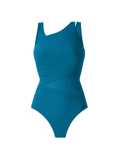 Miraclesuit Swim Women's Illusionist Azura One-piece Illusionists Swimsuit In Blue