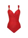 Miraclesuit Swim Women's Razzle Dazzle Siren One-piece Swimsuit In Cayenne