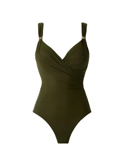 Miraclesuit Swim Women's Razzle Dazzle Siren One-piece Swimsuit In Green