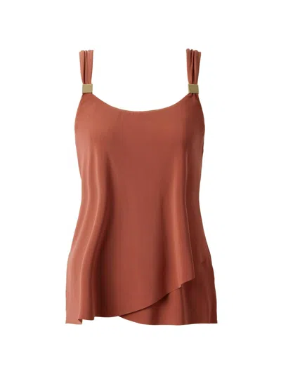 Miraclesuit Swim Women's Razzle Dazzle Tankini Top In Brown
