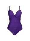 Miraclesuit Swim Women's Rock Solid Captivate Swimsuit In Mulberry