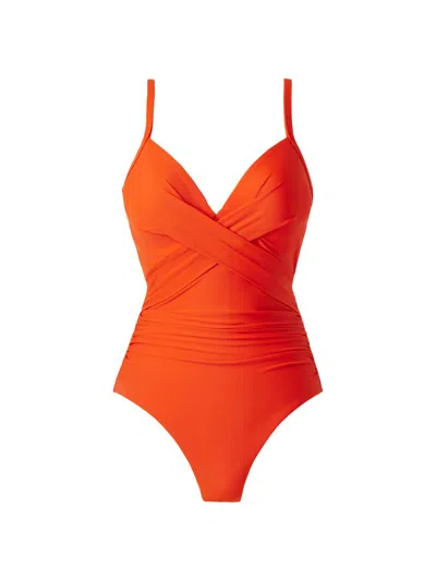 Miraclesuit Swim Women's Rock Solid Captivate Swimsuit In Orange