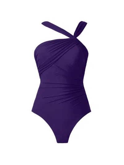Miraclesuit Swim Women's Rock Solid Europa One-piece Swimsuit In Purple