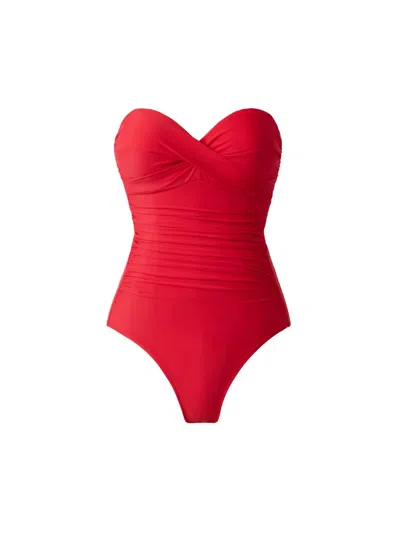 Miraclesuit Swim Women's Rock Solid Madrid One-piece Swimsuit In Red