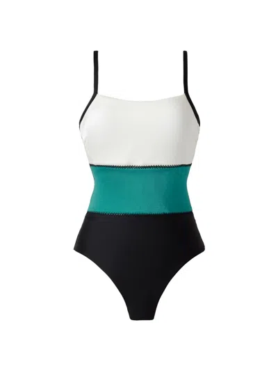 Miraclesuit Swim Women's Spectra Trifecta Colorblocked One-piece Swimsuit
