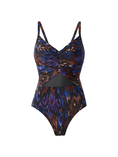 Miraclesuit Swim Women's Tapiz Mariposa Abstract One-piece Swimsuit In Multi