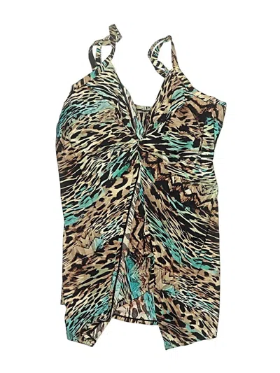 Pre-owned Miraclesuit Swimsuit Cover Up In Blue