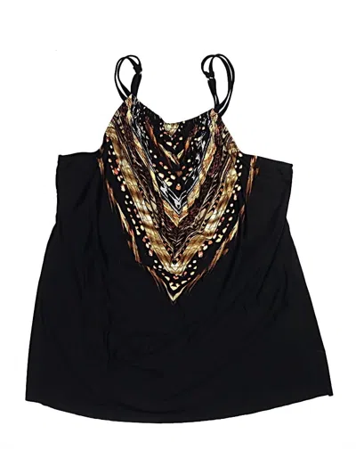 Pre-owned Miraclesuit Swimsuit Top Black Swimwear