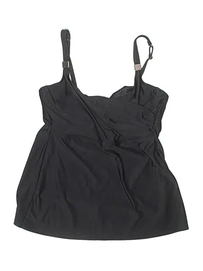 Pre-owned Miraclesuit Swimsuit Top Black Swimwear