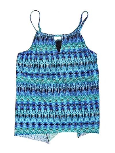 Pre-owned Miraclesuit Swimsuit Top Blue Swimwear