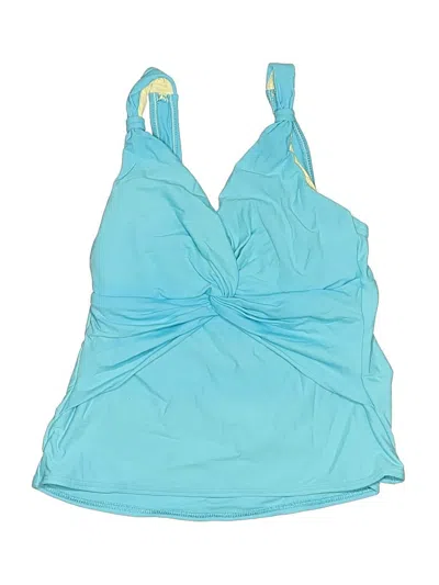 Pre-owned Miraclesuit Swimsuit Top Blue Swimwear