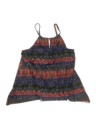 Pre-owned Miraclesuit Swimsuit Top Blue Tweed Pattern Swimwear