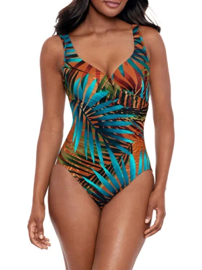MIRACLESUIT TAMARA TIGRE IT'S A WRAP UNDERWIRE ONE-PIECE