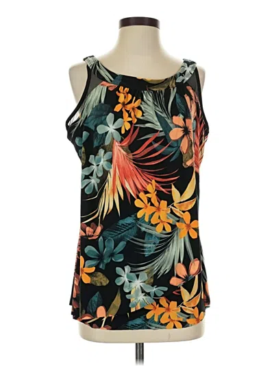 Pre-owned Miraclesuit Tank Top Black Halter Neckline Tops