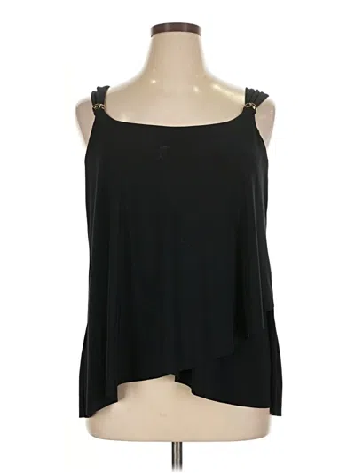 Pre-owned Miraclesuit Tank Top Black Strapless Neckline Tops