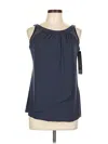Miraclesuit Tank Top Blue Halter Neckline Tops In Blue